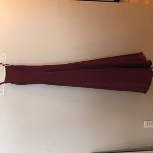 Lulus Red halter top prom dress